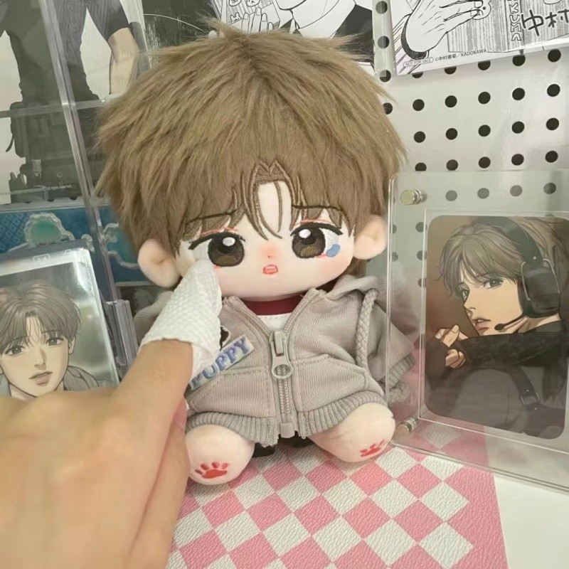 Korean Anime Double Male BL Manhwa 징크스/JINX:Kim Dan Joo Jaekyung  20cm Nude Doll Cotton Plush Toy St
