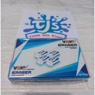 

NAT - 40 Pcs Penghapus Putih Voxy Eraser / Penghapus Putih kecil