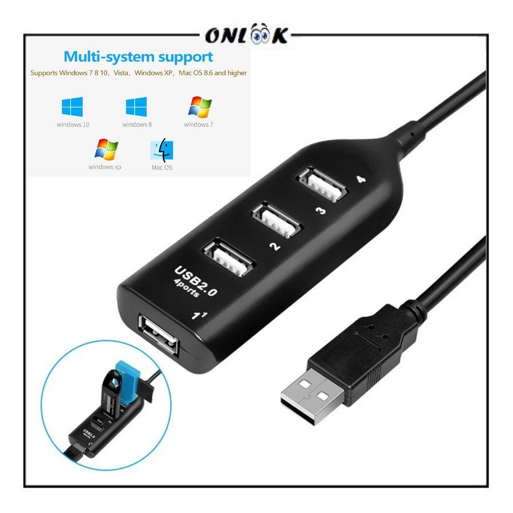 OL Usb Hub 4 port Colokan 4In1 Colokan Komputer FDT 4in1 Support Charger dan Flashdisk Termurah