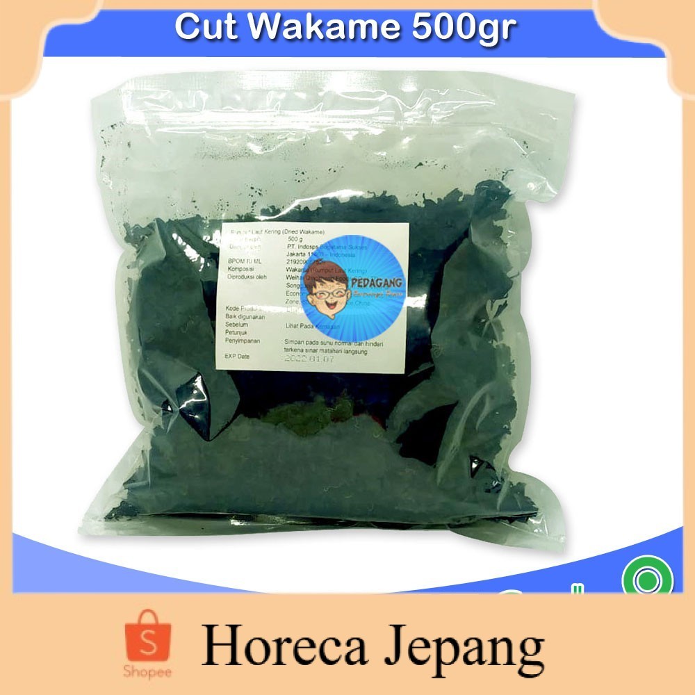 

Cut Wakame 500gr | Dried Seaweed | Rumput Laut Kering