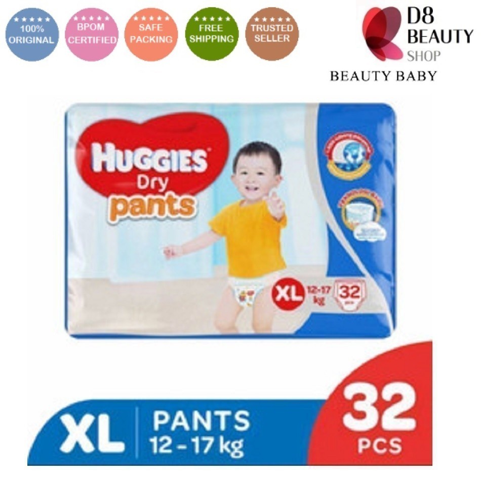 HUGGIES DRY PANTS XL32 XL 32