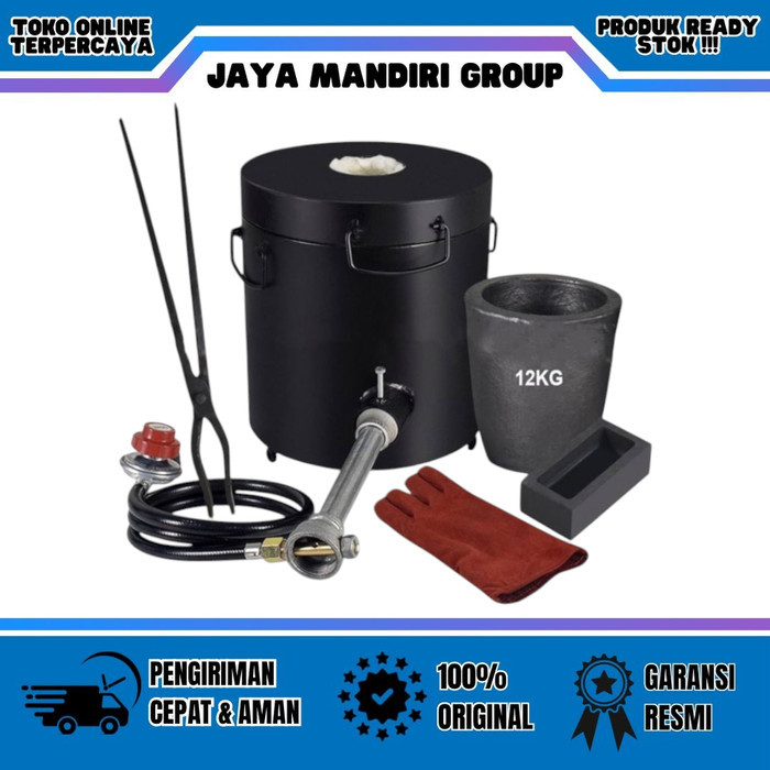 Melting Furnace Tin Silver Copper Aluminium Melting Gas Gold Melting Furnace 12 kg