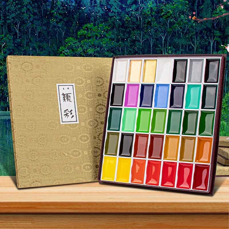 

Japanese Sakura Solid Watercolor Paint Set Professional Water Color Paints For Traditional Painting Art Supplies Aquarela