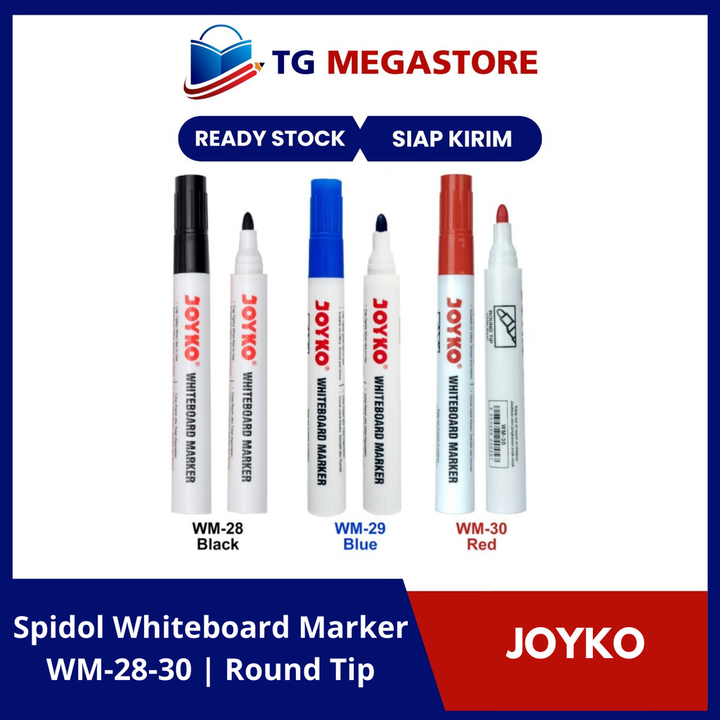 

Spidol Whiteboard Marker Joyko - WM28-30