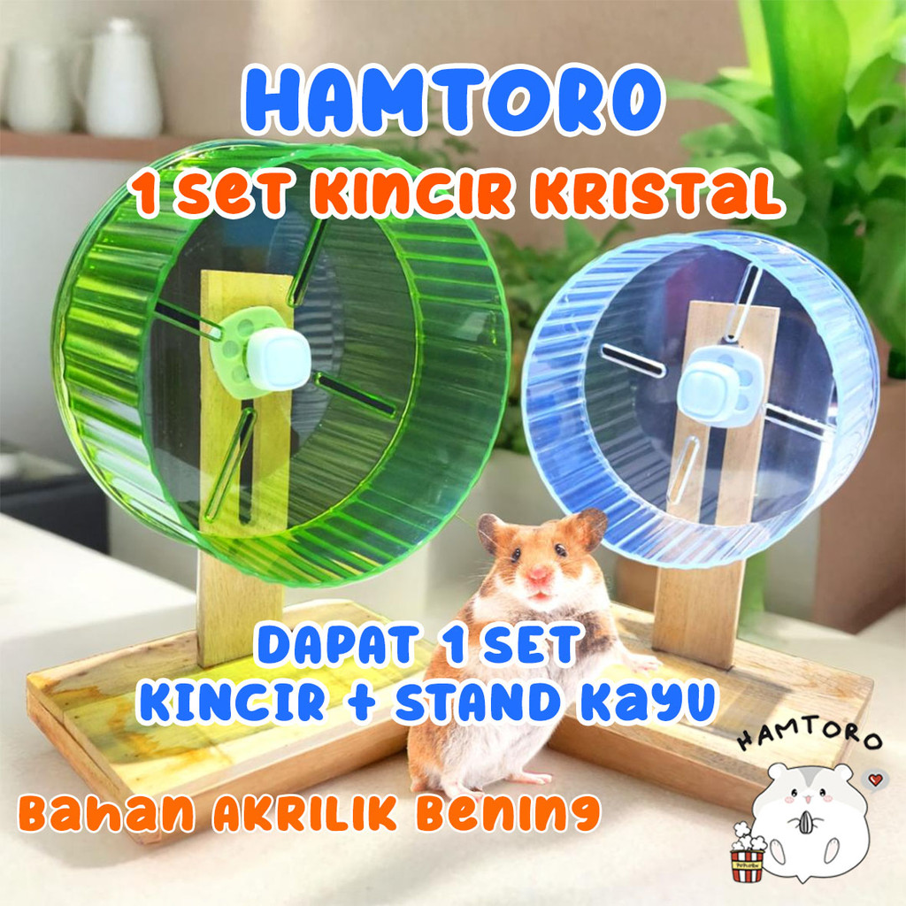 [PAKET KINCIR] Hamtoro / Kincir Hamster / Aksesoris Hamster / Mainan Hamster / Hamster Wheel