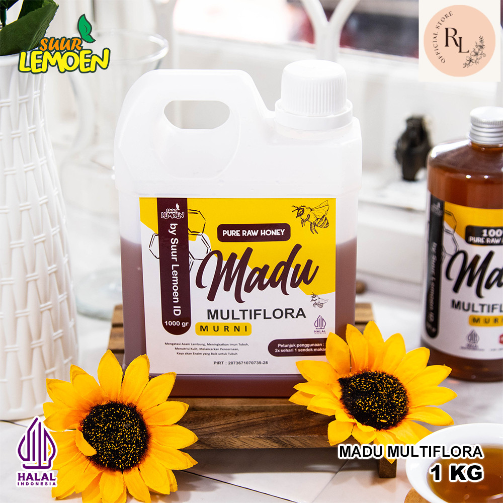 

Suur Lemoen Madu Murni Multiflora Super 1KG - Natural Raw Honey - Madu Asli Tanpa Campuran