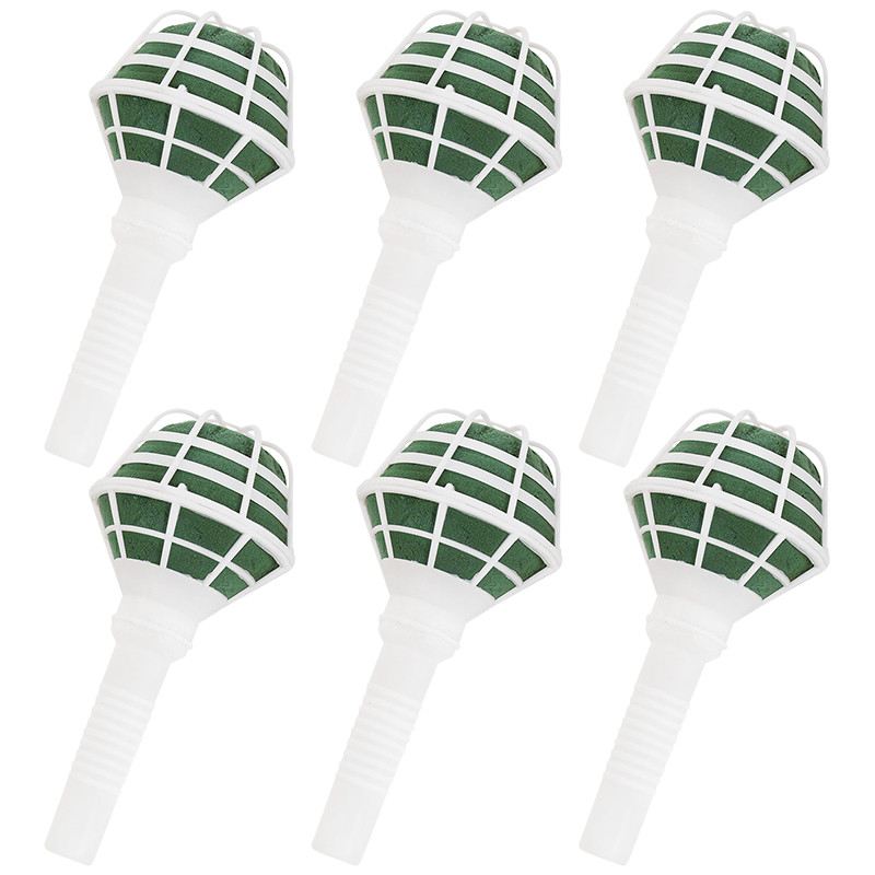 

6/3Pcs Foam Floral Handle Bouquet Holder Wedding Artificial Flowers Arrangement DIY Bridal Bouquet Decoration Supplies