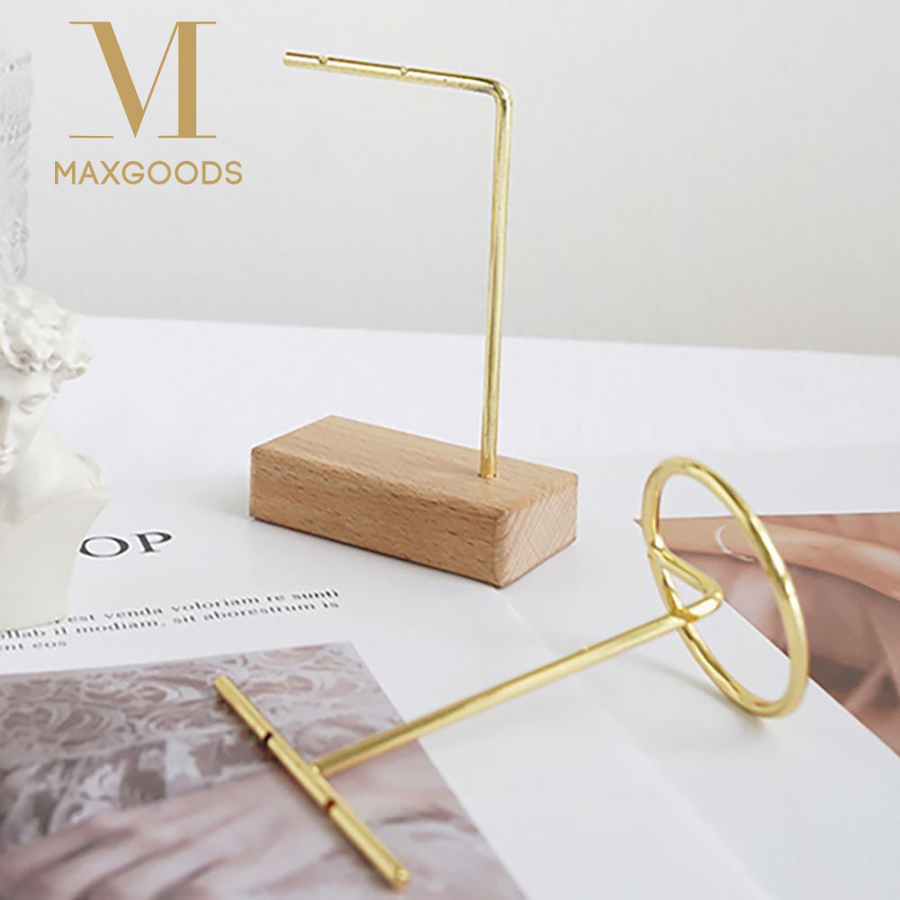 

Jewelry Display Stand Bracelet Earring Necklace Storage Wood Base Rack Jewellery Organizer Holder Photo Props Home Decoration