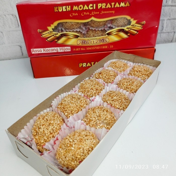 

Kue Moaci Moci Mochi Wijen Kacang Tanah Merk Pratama Oleh Oleh Khas Semarang