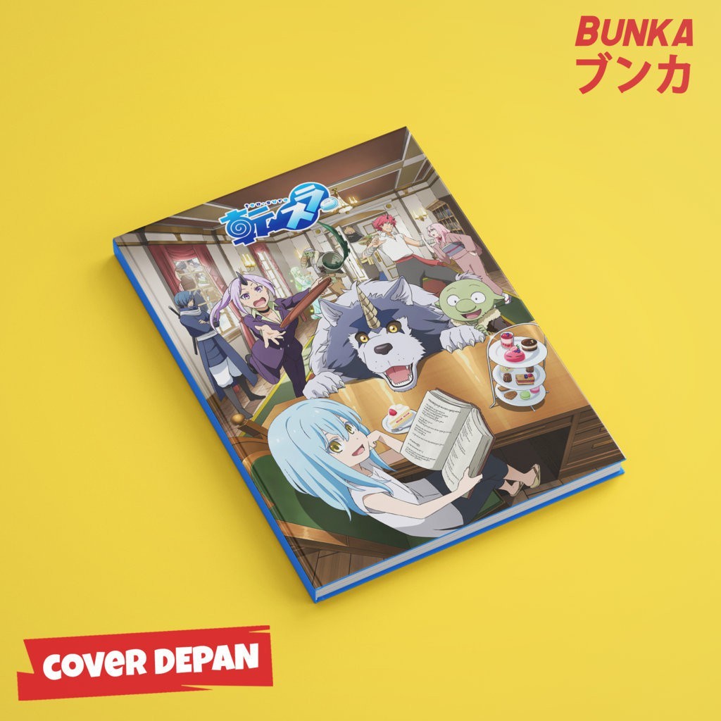 

Notebook Anime Tensei Shitara Slime Rimuru G Hardcover A5 Buku Tulis Catatan Notes Agenda Planner