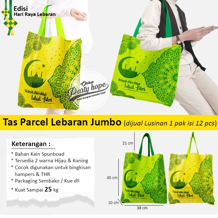 

[ SPESIAL ] goodie bag idul fitri JUMBO Grosir isi 12 / tas souvenir lebaran tas hampers / bingkisan kebaran