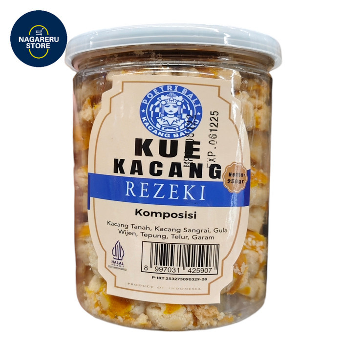 

Poetri bali kue kacang rezeki 250gr