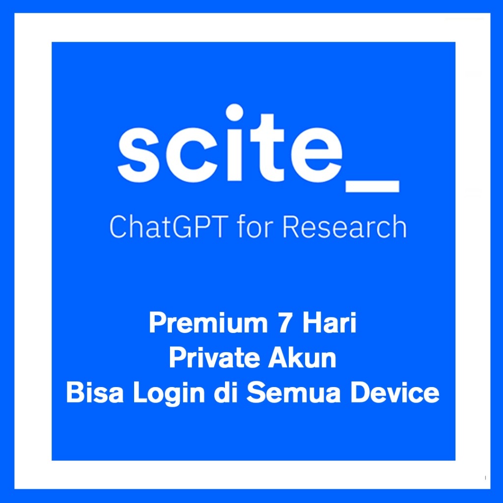 Scite Ai - ChatGPT For Research Premium 7 Hari