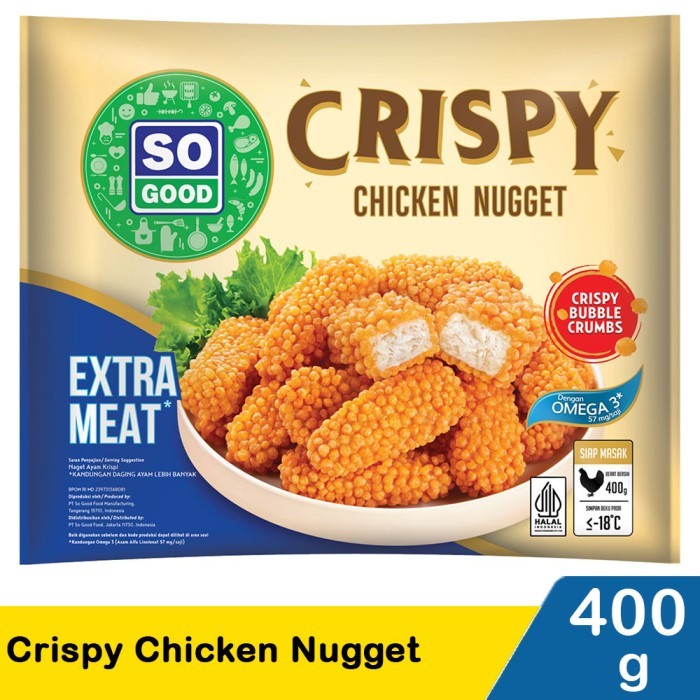 

SO GOOD CRISPY CHICKEN NUGGET 400GR