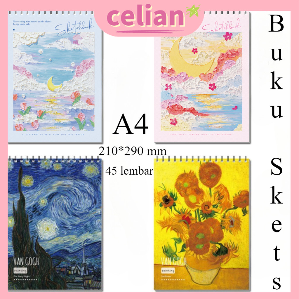 

【PROMO】 A4 Buku Gambar/Daily Notebook Agenda Buku Catatan Anak Buku Tulis Diary Squishy