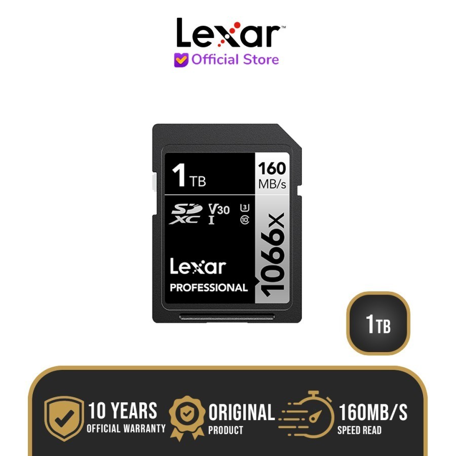 Lexar Professional 1066x SDXC up to 160/120 MB/s 1TB / 1T / 1 TB GB SD CARD