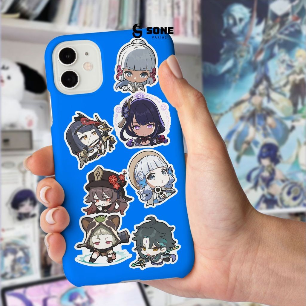 

[Gen 2] Stiker Anime Genshin Impact Paper Vinyl Dekorasi Laptop Koper Tumbler DIY