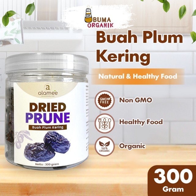 

ALAMEE Plum Kering Buah Prunes Cemilan Buah Dried Fruit 300gr BUMA