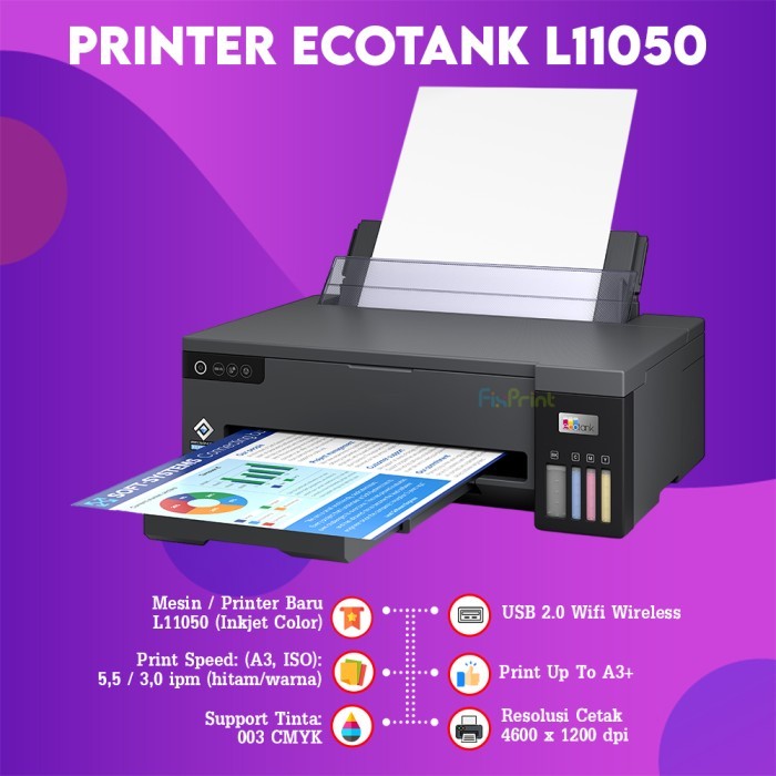 Printer Epson EcoTank L11050  Ink Tank Printer Photo WiFi A3 / Printer L8050 L6490 Wireless