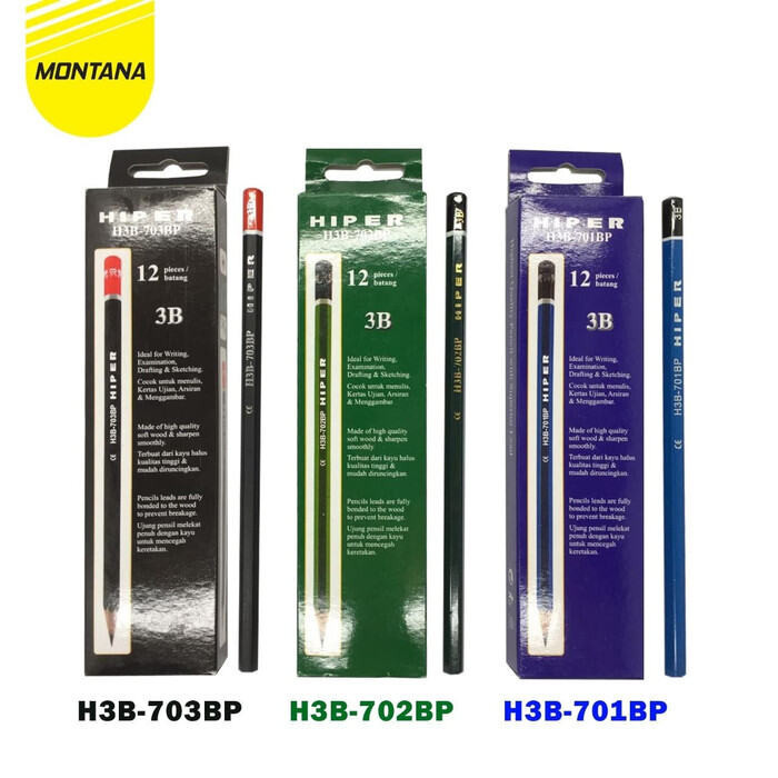 

MONTANA BUNDLING! 3Lusin Pensil Hiper All Varian +10Pcs Rautan Montana
