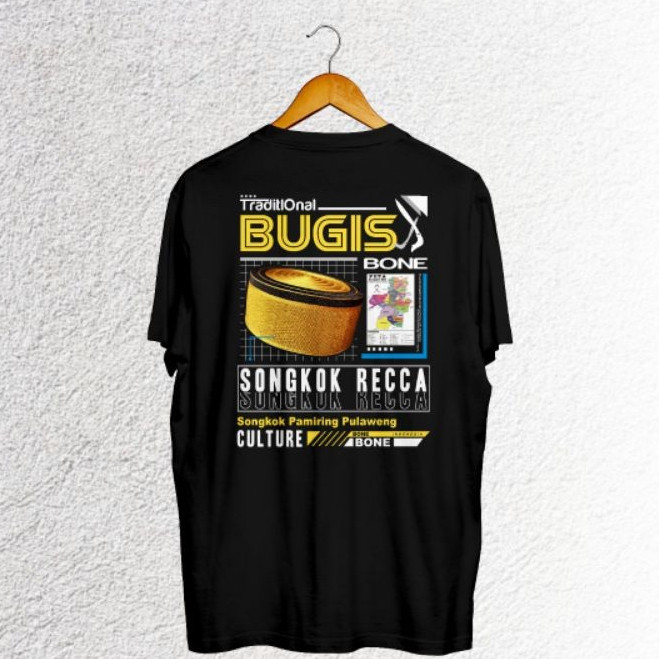 T-Shirt Kaos Culture Songkok Recca | Kaos Bugis | Kaos Songkok Recca | Kaos Bone