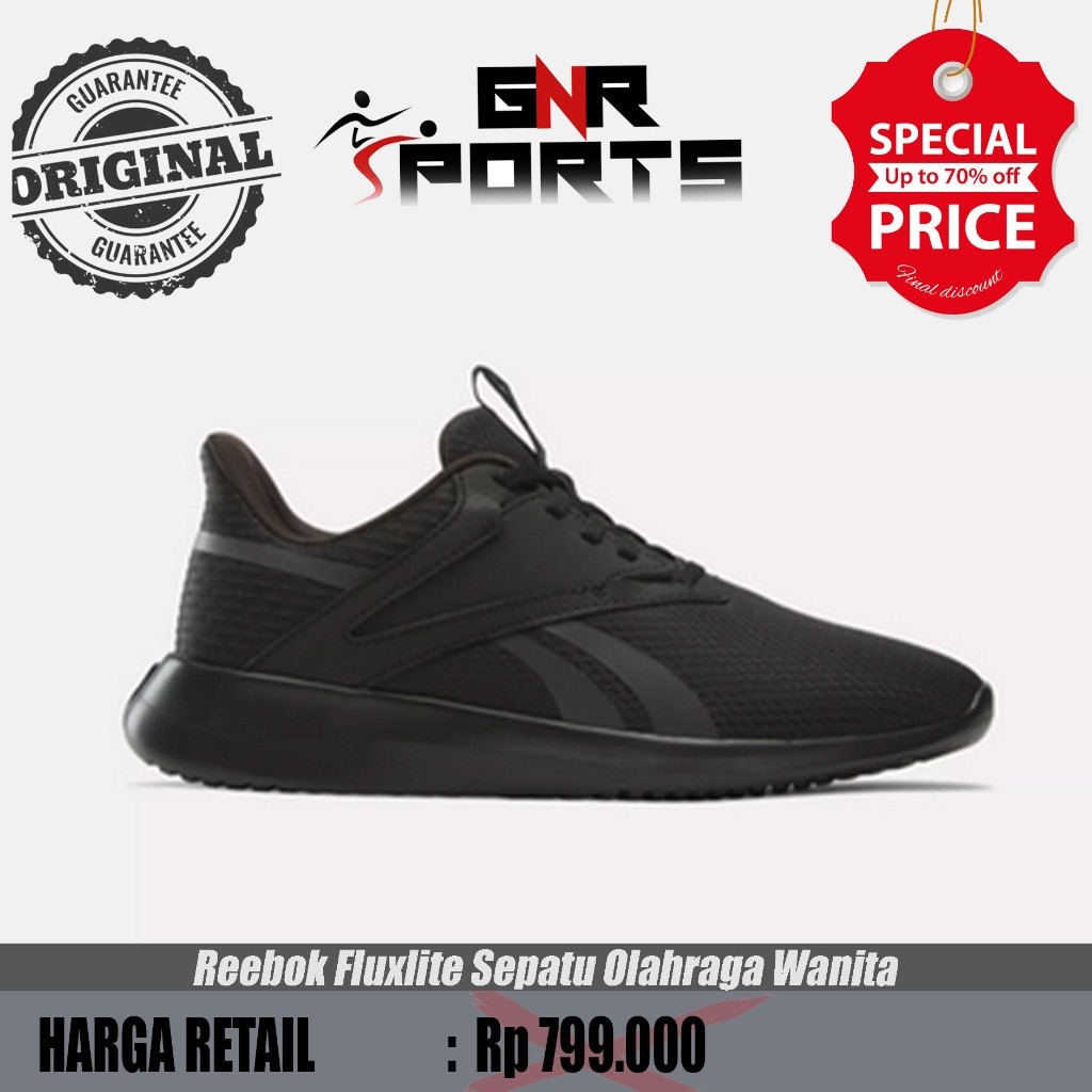 Sepatu  Reebok Fluxlite Sepatu Olahraga Wanita Original 100%
