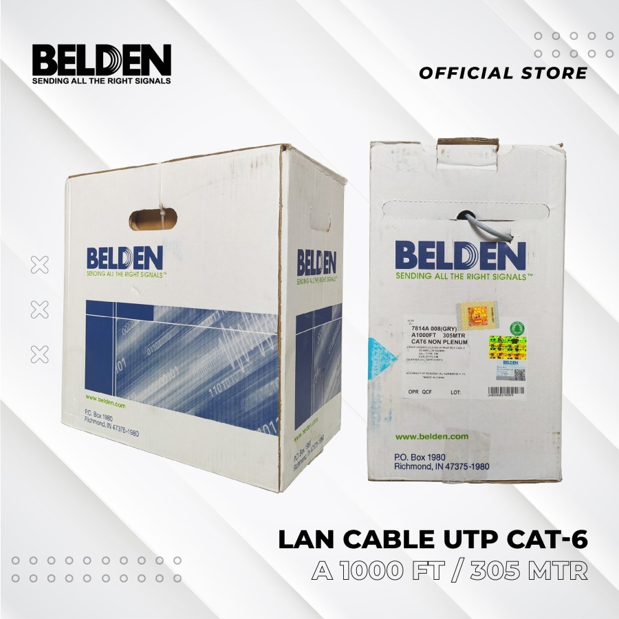 Kabel UTP BELDEN Cat 6/ Kabel Lan Belden Cat 6 UTP