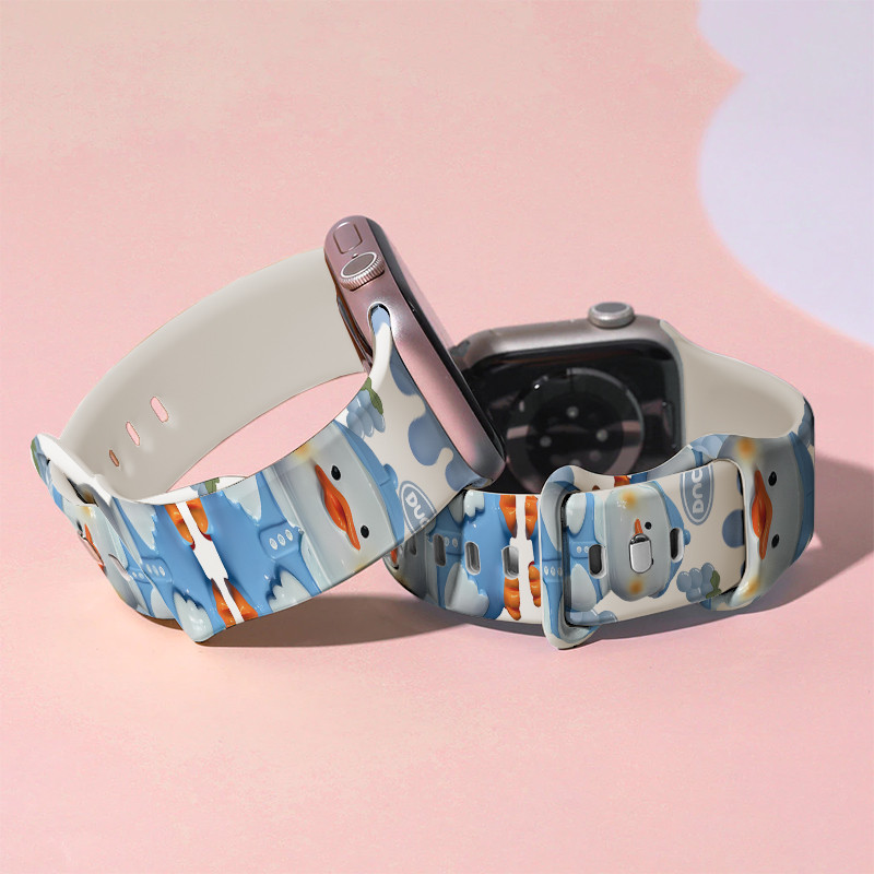 Tali Strap Gelang Soft Silikon Cewek kartun lucu Untuk iWatch Apple Watch 1 Watch Series 1 Watch Sor