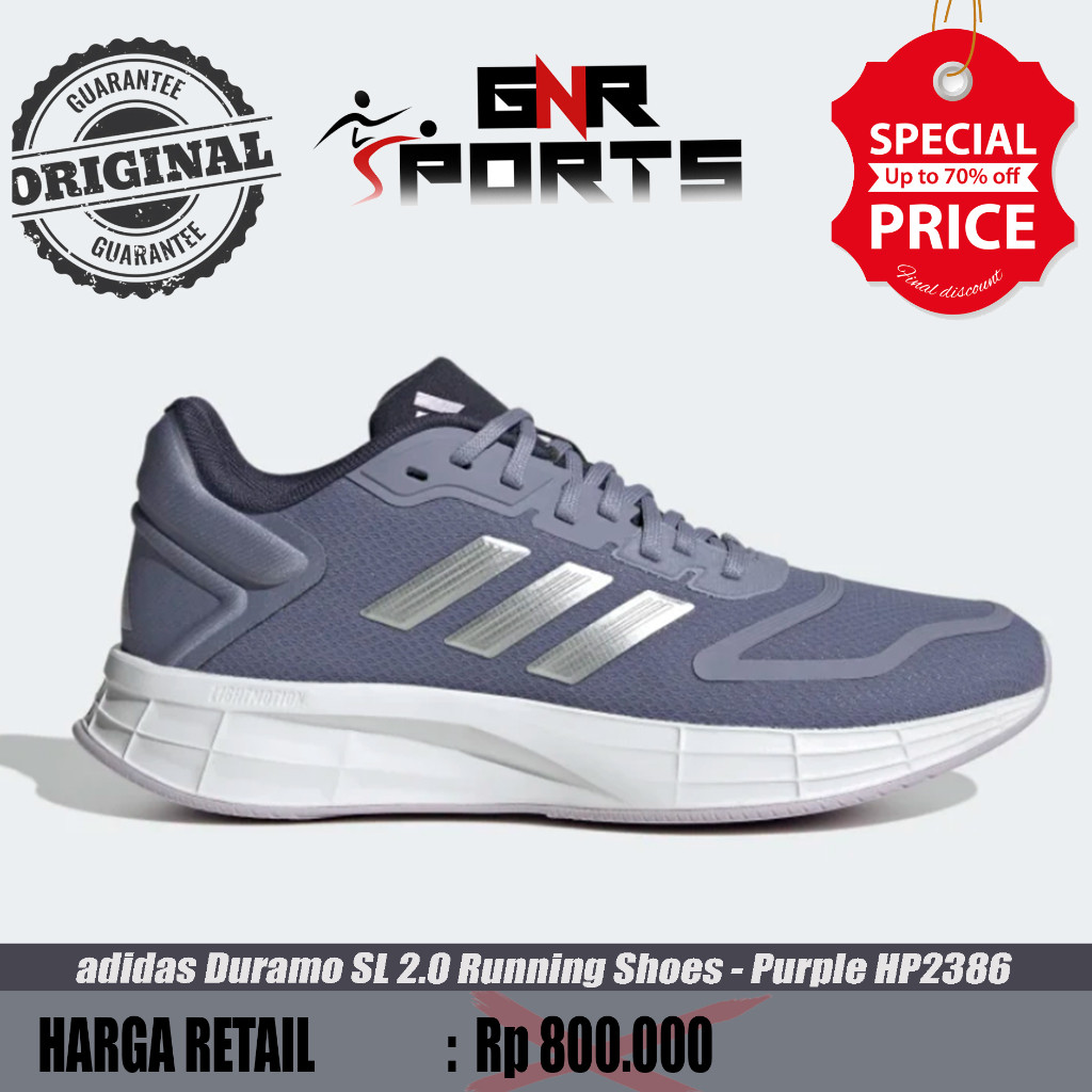 Sepatu adidas Duramo SL 2.0 Running Shoes - Purple  HP2386 Original 100%