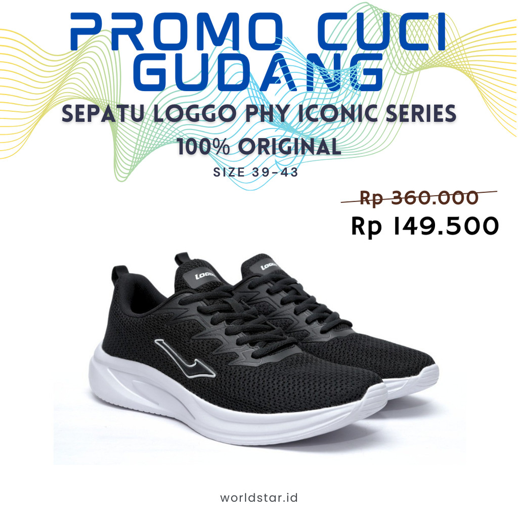 Sepatu Loggo Phy Iconic Series 100% ORIGINAL Sneakers Sepatu Pria