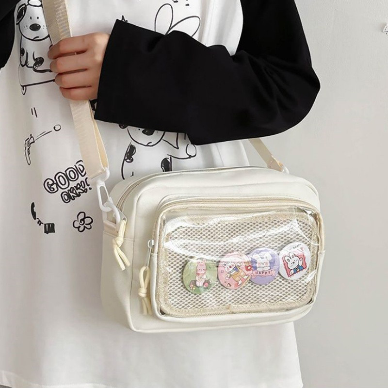 Tas Ransel Cewek Ita Bag Slingbag Pin Badge Gaya Jepang Trendy Cocok Cosplay