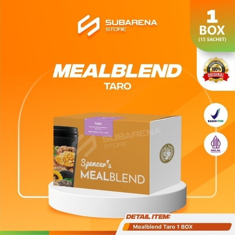 

[TARO 15 SACHET] Spencer's MealBlend - Taro - Multigrain Slimming Drink - Pengganti Makanan Sehat