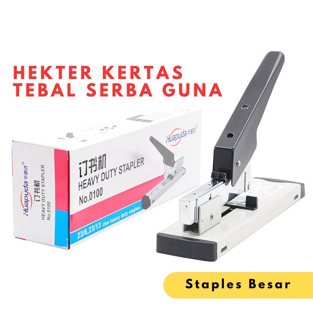 

Hekter Kertas Tebal Serba Guna Heavy Duty Logam Stapler BR071 Kangaro Max Staples Besar Adjustable