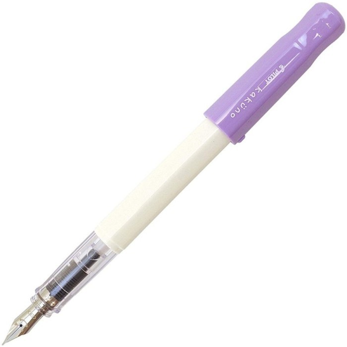 

[ P R O M O ] Pilot Kakuno Fountain Pen Gel Ink Transparent Soft Colors EF/F/M - Soft Violet, EF [0.3mm]