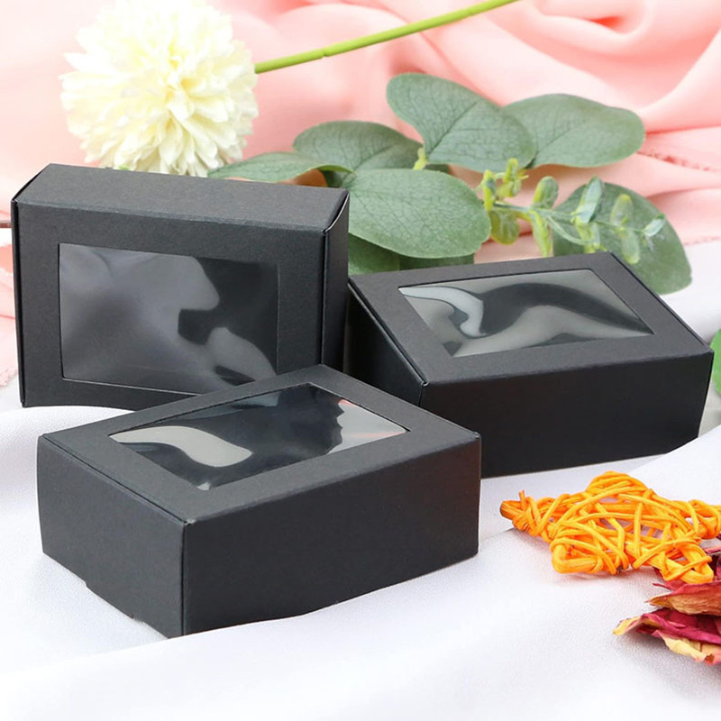 

5/10pc Kraft Paper Gift Box Pastry Bento Cake Box Cake Packaging Box Jewelry Gift Box Candy Bag Birthday Gift Packaging Supplies