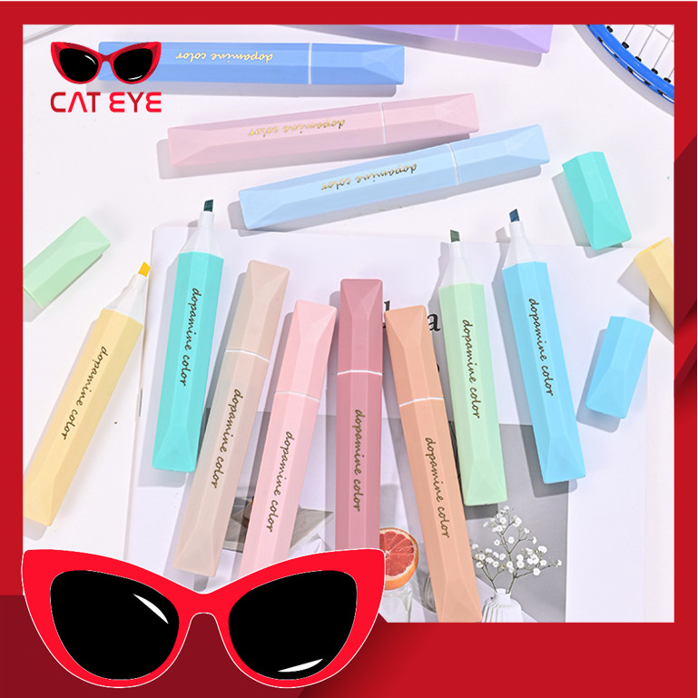 

PROMO - S6588 Highlighter Set 4 Warna / Stabilo Warna Macaron Unik