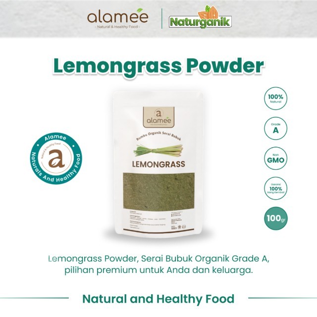 

ALAMEE Sereh Bubuk Bumbu Dapur Instan Lemongrass Powder Organik Serai Murni Asli Seasoning 100 Gram Naturganik