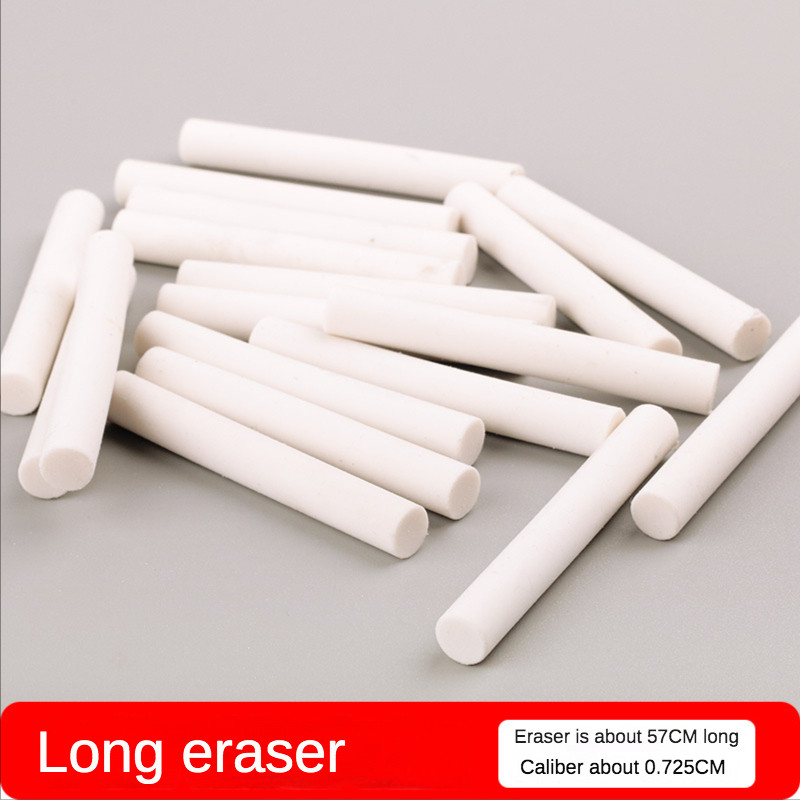 

10 Eternal Pencil Replaceable Eraser for Students Art Eraser for Electric Long Strip Cylindrical Eraser Core Stationery Supplies
