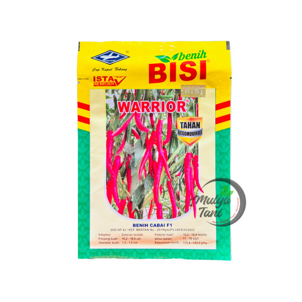 Benih Cabe Besar Warrior Tahan Virus 10gr Original