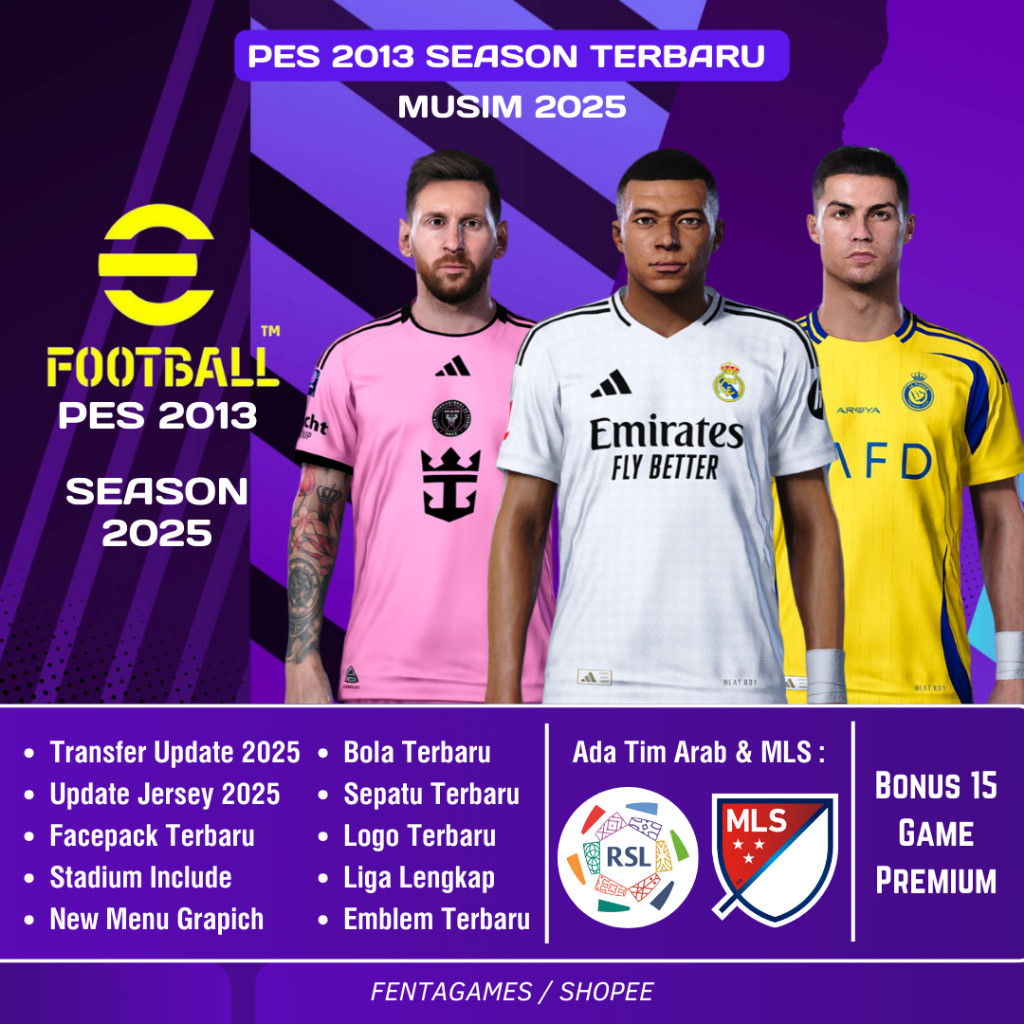PES 2013 MUSIM 2025 - GAME PC - GAME LAPTOP - GAME PES - BELI 2 GRATIS 1 - ORIGINAL WINDOWS - GARANS