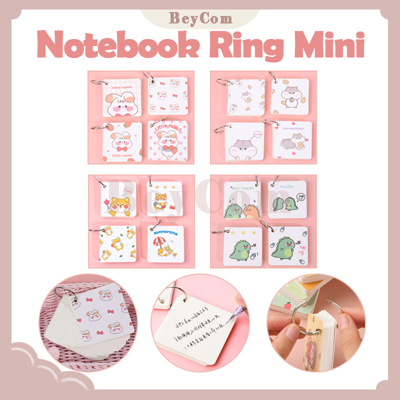 

Notebook Ring Mini Isi 80 Lembar/Buku Catatan Mini/Buku Tulis Ring