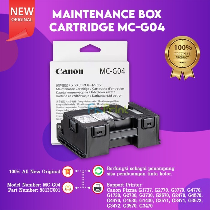 Canon Maintenance Catridge MC-G04 MC G04 Canon G2770 G3770 G4770 ORI Original
