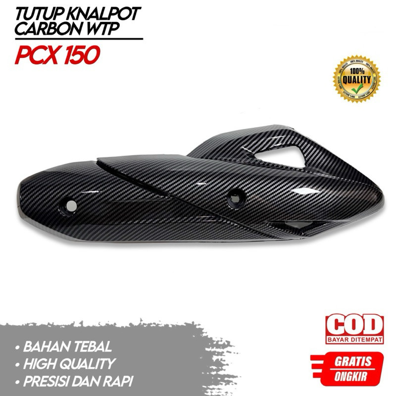 Cover Knalpot Carbon Pcx 150 Gratis Baut Pemasangan Tameng Knalpot Carbon Pcx 150 - Trinity Variasi