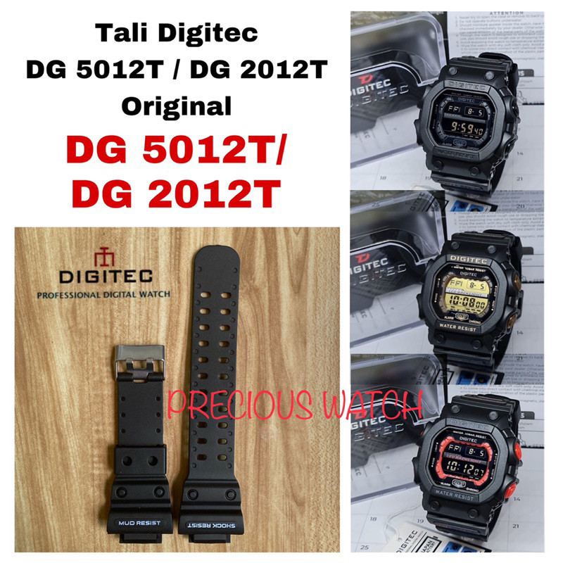 Strap Tali Jam Tangan Rubber Original Digitec DG 2012, DG 5012 DG-2012t, DG-5012t