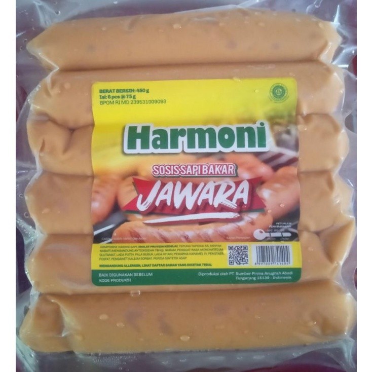

Harmoni Sosis Sapi Bakar Harmoni Jawara 500gr Enak Nikmat