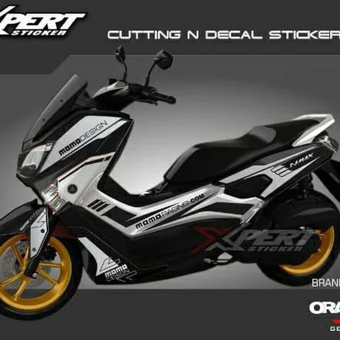 Striping Cutting stiker Yamaha NMAX hitam striping Hitam silver striping nmax stripping nmax