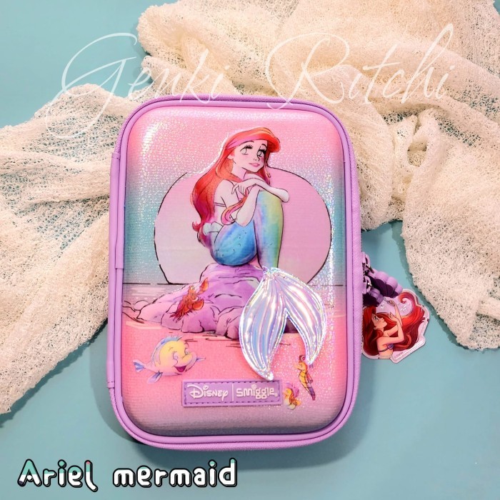 

[Ready] Tempat pensil Smiggle Original Hardcase 3D EVA waterproof Sports - Ariel Mermaid