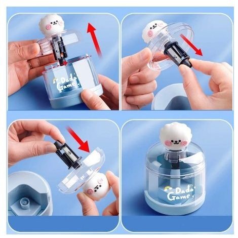 

Rautan Pensil Elektrik Karakter Lucu Serutan Otomatis Putar Sendiri - ELEKTRIK PINK