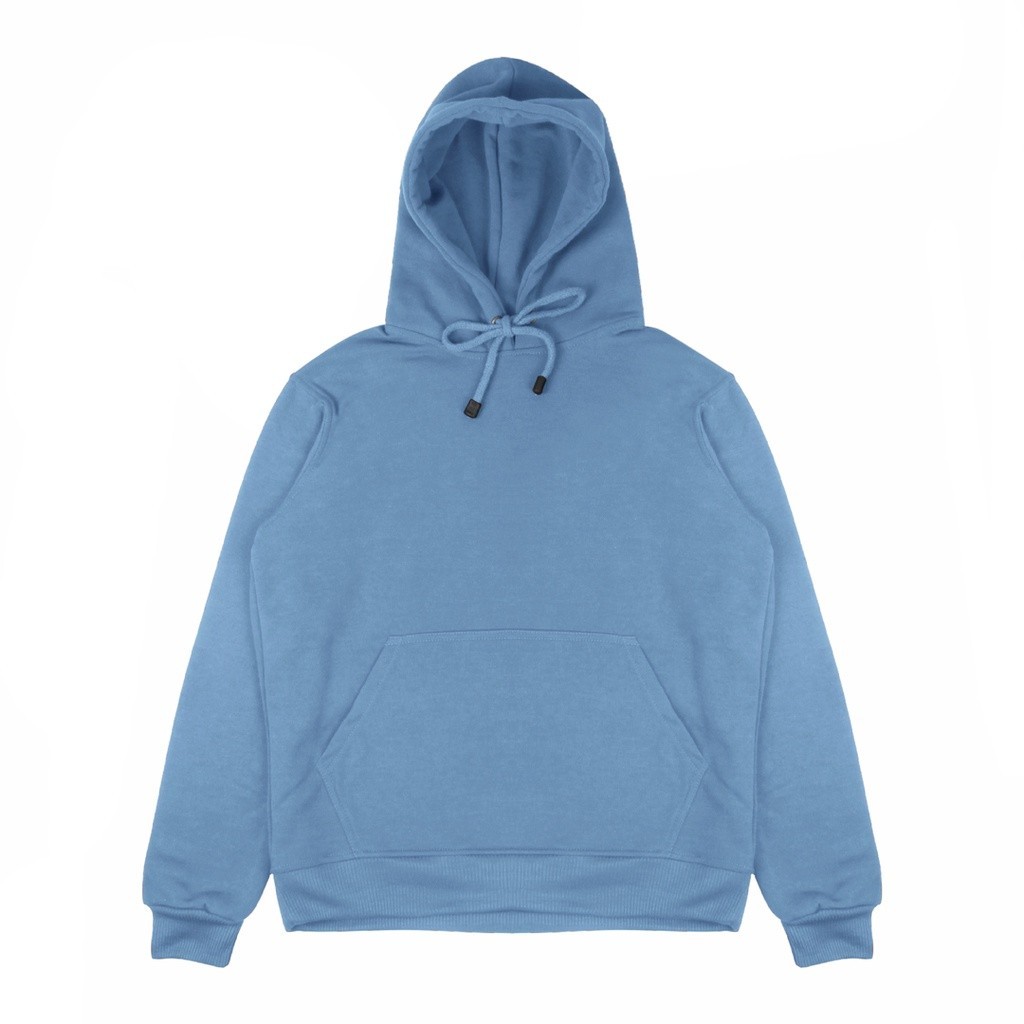 Buffback Sweater Hoodie Polos - Steel Blue PROMO