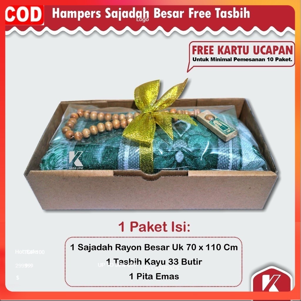 Sajadah Turki Ukuran Besar Dewasa Sajadah +Tasbih &Pita Souvenir Pernikahan / Tahlil